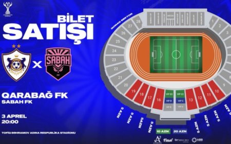 "Qarabağ"-"Sabah" oyunu üçün biletlər satışa çıxarılır - Xanımlara xüsusi jest