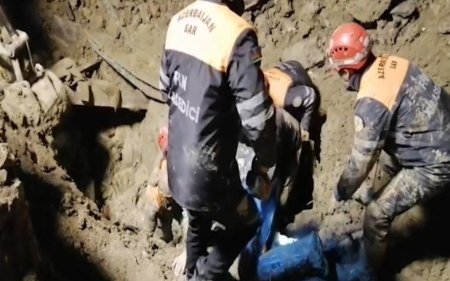 Qaradağda torpaq uçqunu oldu - Ölən və yaralanan var