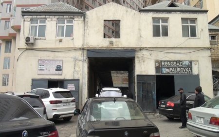 Yasamalda avtomobil təmiri sexinin fəaliyyəti dayandırıldı - VİDEO
