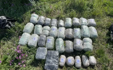 İrandan Azərbaycana 32 kq narkotik keçirmək istədilər