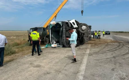 Hacıqabulda yol qəzasında xəsarət alanların vəziyyəti açıqlandı