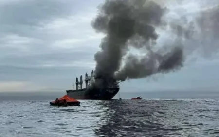 Hörmüzdə gəmilər atəşə tutulub