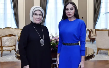 Mehriban Əliyevanın xeyirxah fəaliyyəti dünyada böyük rəğbətlə qarşılanır - Əminə Ərdoğan
