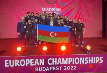 Gənclər və idman naziri sərbəst güləş üzrə Azərbaycan millisini Avropa çempionluğu münasibətilə təbrik edib