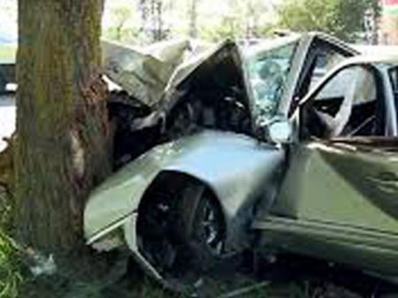 Şəkidə avtomobil ağaca çırpıldı - Sürücü öldü