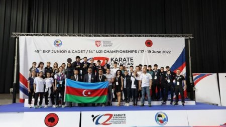 Karateçilərimiz Avropa çempionatında 5 medal qazandılar