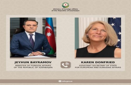 Ceyhun Bayramov və Karen Donfrid arasında telefon danışığı olub