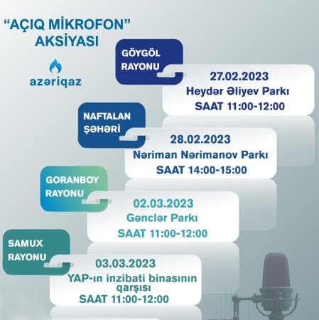 SOCAR "Azəriqaz” İB-nin “Açıq mikrofon” aksiyası davam edir