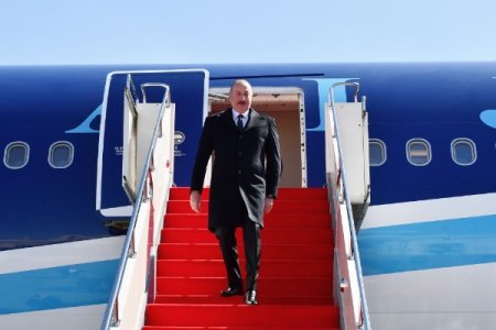 İlham Əliyev Qazaxıstana getdi