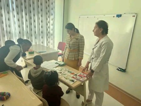 Günay Rzayeva Naxçıvan Şəhər Körpələr Evi və Ailələrə Dəstək Mərkəzindəki uşaqlara baş çəkib