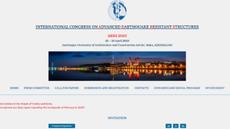 Bakıda Seysmik Dayanıqlı Müasir Qurğular Beynəlxalq Konqresi keçiriləcək