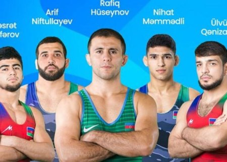 Azərbaycanın 4 yunan-Roma güləşçisi medal görüşünə çıxacaq