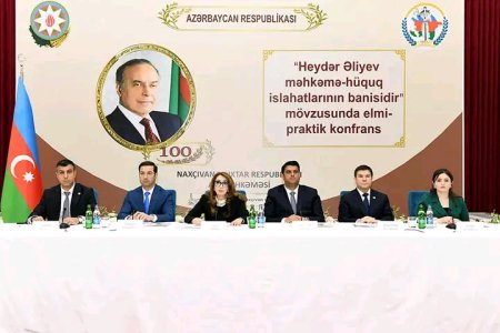 Günay Rzayeva "Heydər Əliyev məhkəmə-hüquq islahatlarının banisidir" mövzusunda keçirilən elmi-praktik konfransda iştirak edib