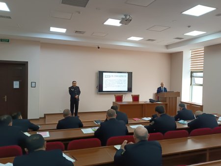 Ombudsman Aparatının əməkdaşı Polis Akademiyasının dinləyiciləri üçün mühazirə keçib