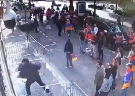 Parisdəki səfirliyimizə hücum edən erməni həbs   EDİLDİ