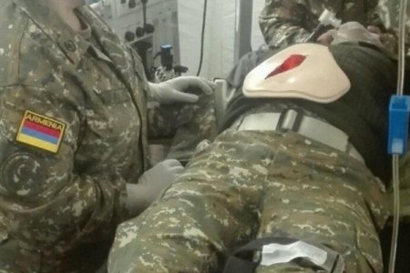Erməni hərbçi Kəlbəcər istiqamətində ağır yaralandı
