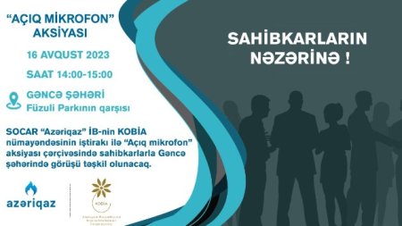 Sahibkarlarla növbəti görüş Gəncə şəhərində keçiriləcək