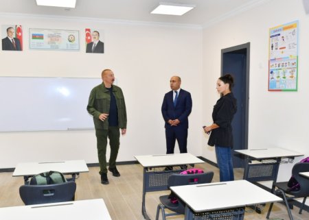 Prezident Laçında məktəbin açılışında iştirak EDİB