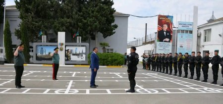 Gənc əsgərlər Vətənə sədaqət andı içiblər
