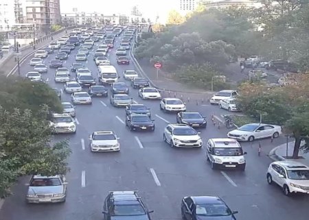 Paytaxtda sıxlıq olan yollar