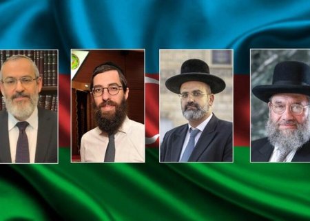Ravvinlər Azərbaycan əleyhinə aparılan kampaniyaya qarşı çıxdı