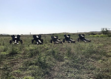 Xocavənd ərazisində müsadirə edilən artilleriya qurğuları - VİDEO