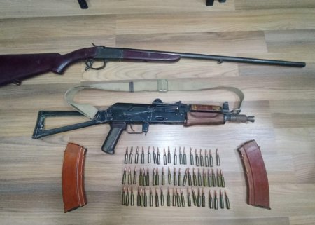 Şirvanda avtomat və tüfənglər tapıldı