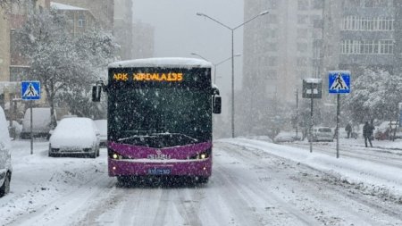 "Yollar qardan təmizləndikcə avtobusların xəttə buraxılması təmin olunur" - AYNA