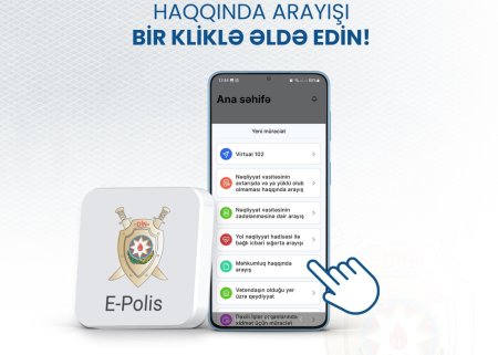 Məhkumluq haqqında arayışı bir kliklə əldə etmək mümkündür