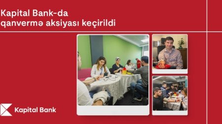 "Kapital Bank"da qanvermə aksiyası keçirildi