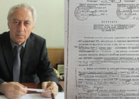 Azərbaycan və Ermənistanın 1988-ci ildə imzaladığı demarkasiya sənədi üzə çıxdı