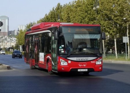 Bakıda bir sıra yerlərdə avtobusların hərəkəti məhdudlaşdırıldı