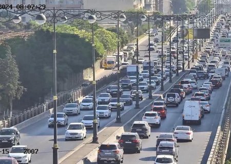 Bakının bu yollarında tıxac var - SİYAHI