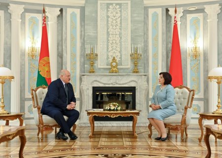 Sahibə Qafarova Lukaşenko ilə görüşdü