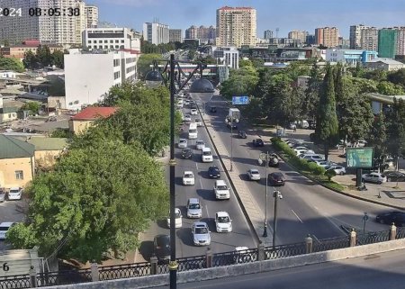 Bakının bu yollarında tıxac var - SİYAHI