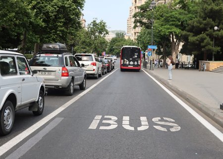 Bakıda 160 km uzunluğunda yeni avtobus zolaqları çəkiləcək