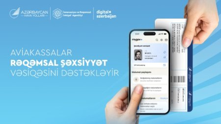 Naxçıvana aviabiletləri rəqəmsal şəxsiyyət vəsiqəsi ilə almaq mümkün oldu