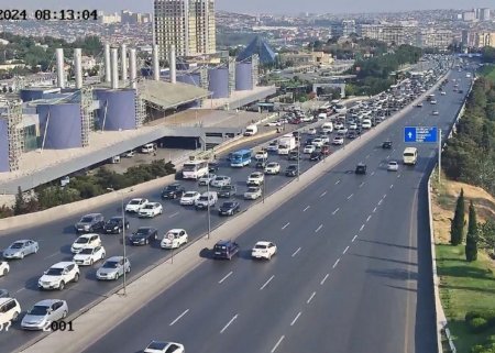 Bakının bu yollarında tıxac var - SİYAHI