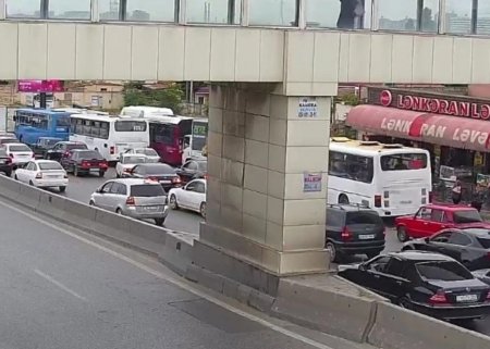 Bakının bu yollarında tıxac var - SİYAHI