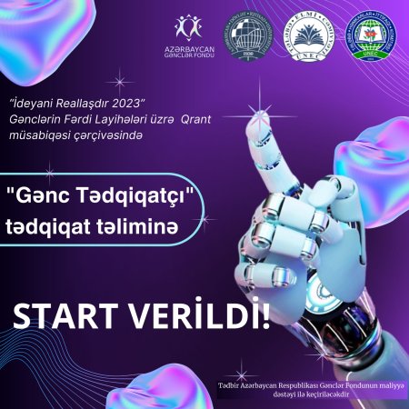 "Gənc Tədqiqatçı" tədqiqat təlimi adlı layihənin icrasına START verilib