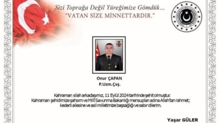 Daha bir türk əsgəri şəhid oldu