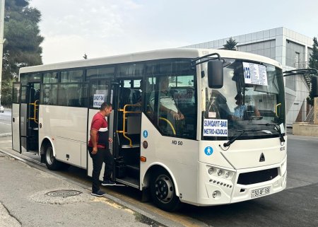 Bakıdan Sumqayıta yeni marşrut xətti fəaliyyətə başladı