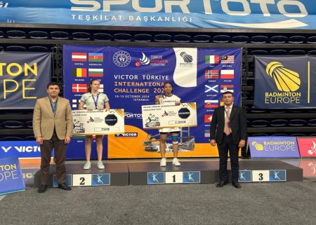 Badmintonçumuz Türkiyədə qızıl medal qazandı