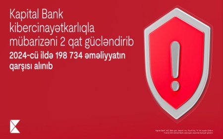 "Kapital Bank" kibercinayətkarlıqla mübarizəni 2 qat gücləndirib