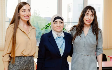 Arzu və Leyla Əliyevalar həssas əhali qrupundan olan şəxslərə baş çəkdilər