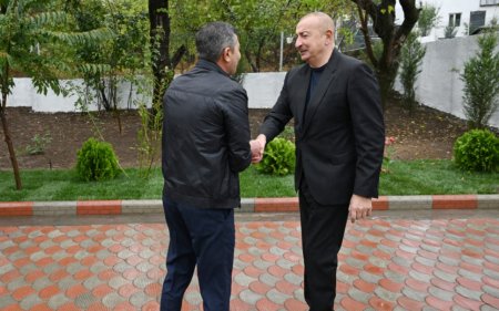 İlham Əliyev Hadrut qəsəbəsində olub