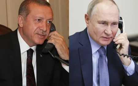Ərdoğan Putinlə müzakirə apardı