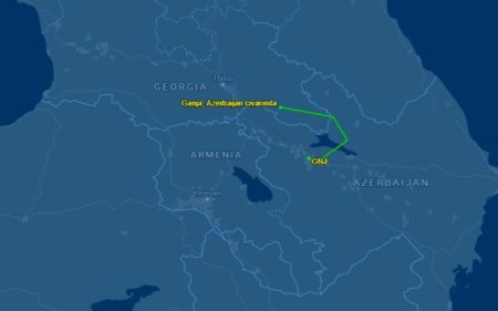 Qəzaya uğrayan təyyarə bu səhər Trabzondan Gəncəyə uçubmuş