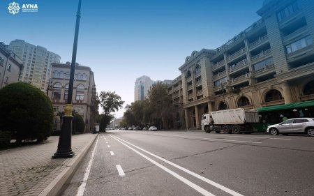 İnşaatçılar prospektində mikromobillik zolağı təşkil edilir