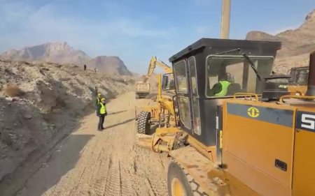 Ermənistanla sərhəddəki dəmir yolu tikintisindən yeni VİDEO